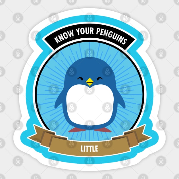 Little Penguin - Know Your Penguins Sticker by Peppermint Narwhal